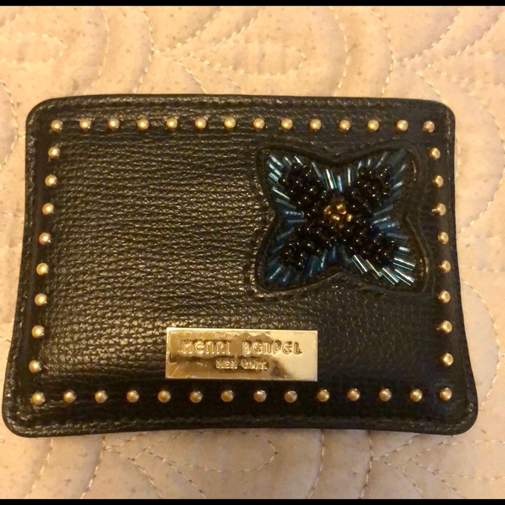 HENRI BENDEL flower card case/wallet - Picture 1 of 3